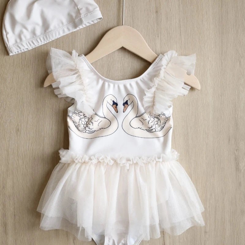 Princess Mesh Swan Tutu Swimsuit - JAC