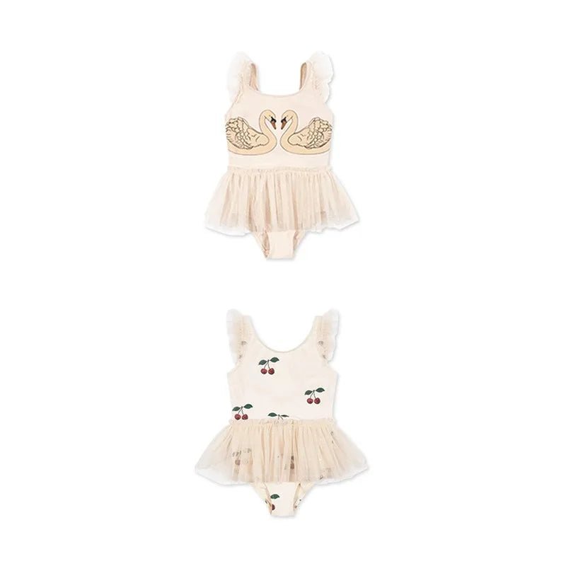 Princess Mesh Swan Tutu Swimsuit - JAC