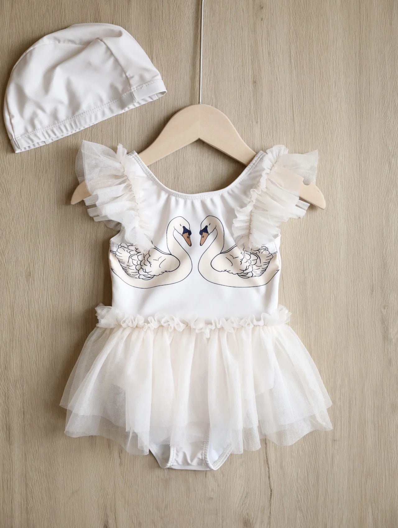 Princess Mesh Swan Tutu Swimsuit - JAC