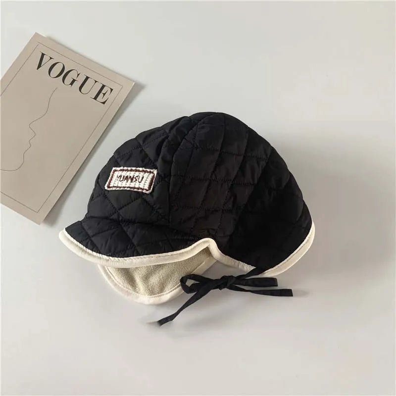 Quilted Fleece Lined Winter Hat for Kids - JAC