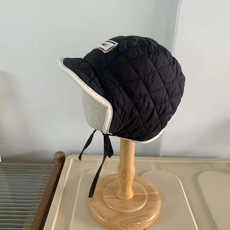 Quilted Fleece Lined Winter Hat for Kids - JAC