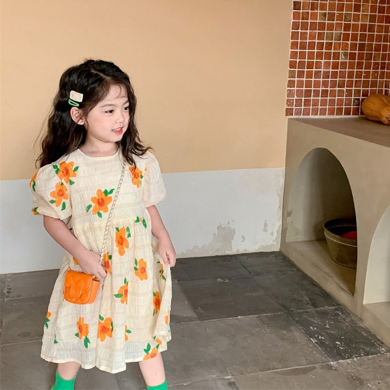 Summer Blossom Maxi Dress for Girls, Breathable and Stylish - JAC