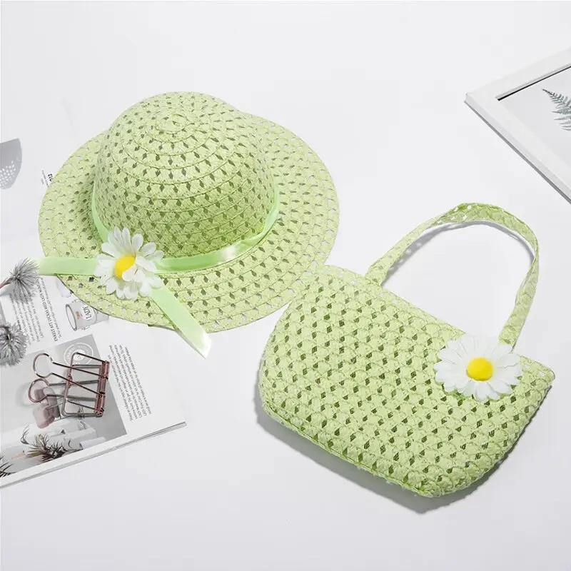 Sunny Day Daisy Straw Hat and Purse Bundle - JAC