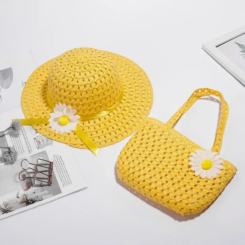 Sunny Day Daisy Straw Hat and Purse Bundle - JAC