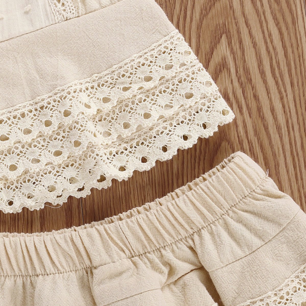 Sweet Lace Sleeveless Top and Layered Skort Set for Toddler Girls - JAC