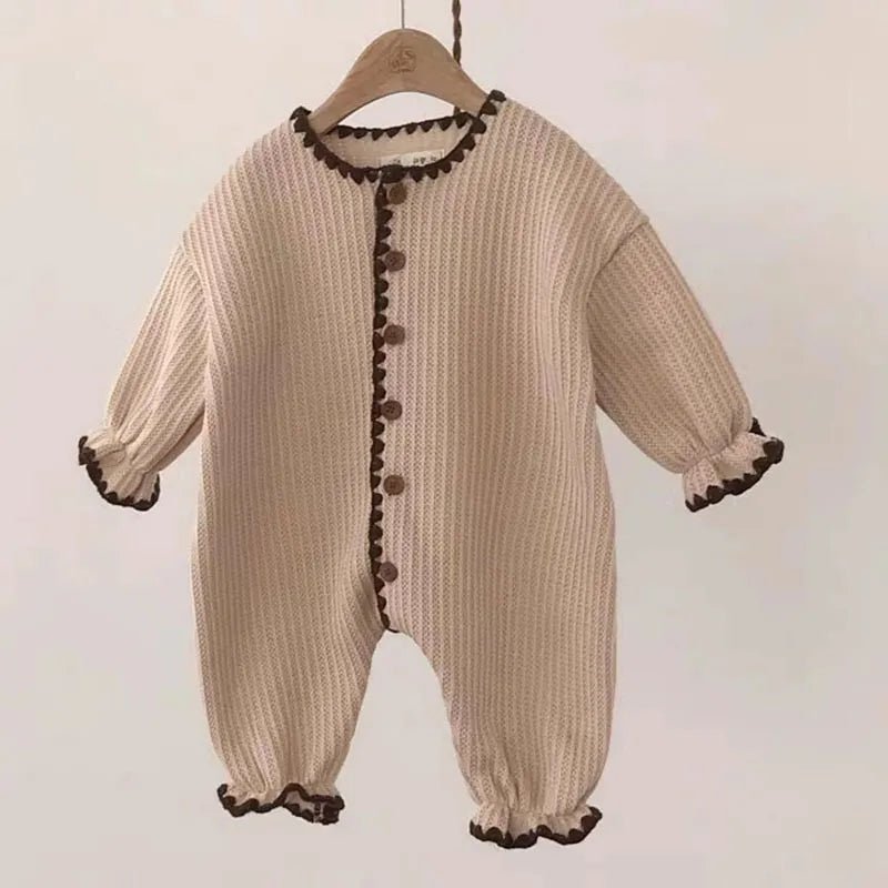 Toddler Frilled Ribbed Long Sleeve Jumpsuit - JAC