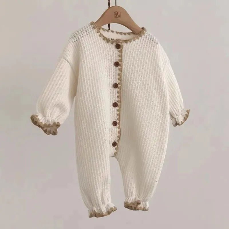 Toddler Frilled Ribbed Long Sleeve Jumpsuit - JAC