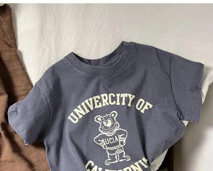 University Inspired Oversized Cartoon Tshirt for Kids - JAC