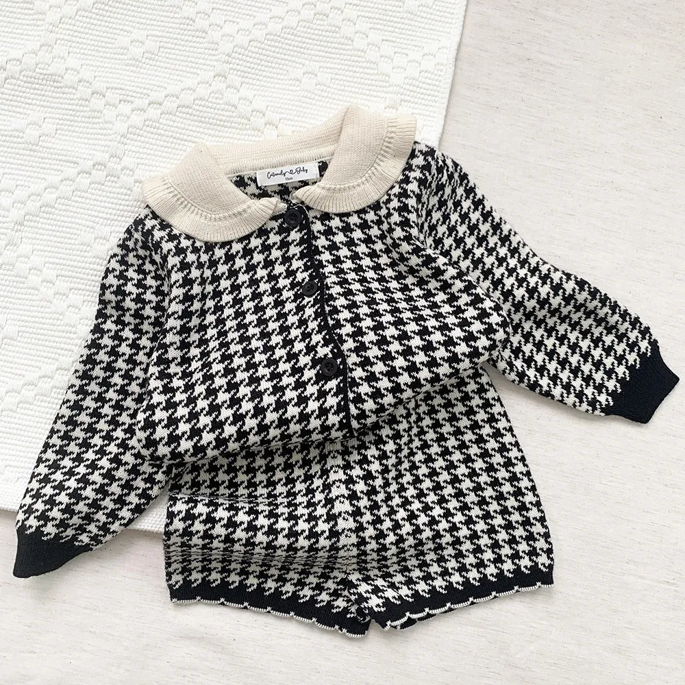 Winter Knit Baby Girls Sweater Set with Flare Pants - JAC